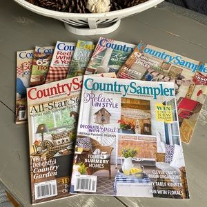 Country Sampler Magazines- July Editions Various Years